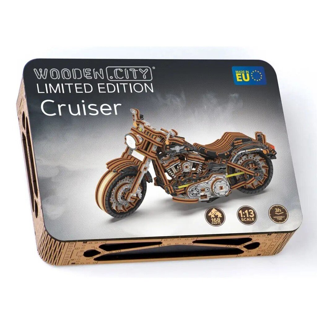 Constructor 3D Wooden Motorbike Puzzle Cruiser V-Twin Limited Edition hinta ja tiedot | LEGOT ja rakennuslelut | hobbyhall.fi