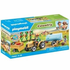 71442 Playmobil Country Tractor perävaunulla ja vesisäiliöllä, 117 d. hinta ja tiedot | LEGOT ja rakennuslelut | hobbyhall.fi