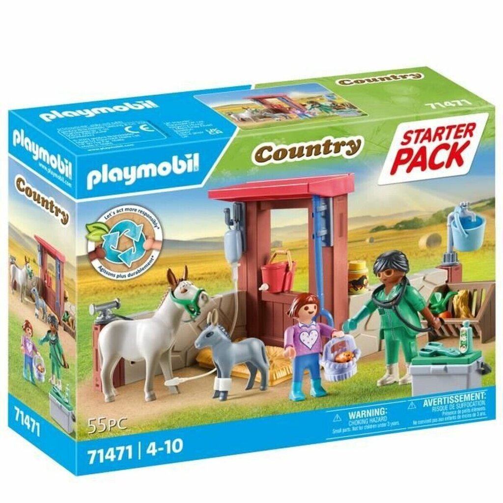 71471 Playmobil Country Farmyard Vet At Work figuurit hinta ja tiedot | LEGOT ja rakennuslelut | hobbyhall.fi