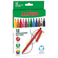 Alpino huopakynät, 12 väriä hinta ja tiedot | Taide- ja askartelutarvikkeet | hobbyhall.fi