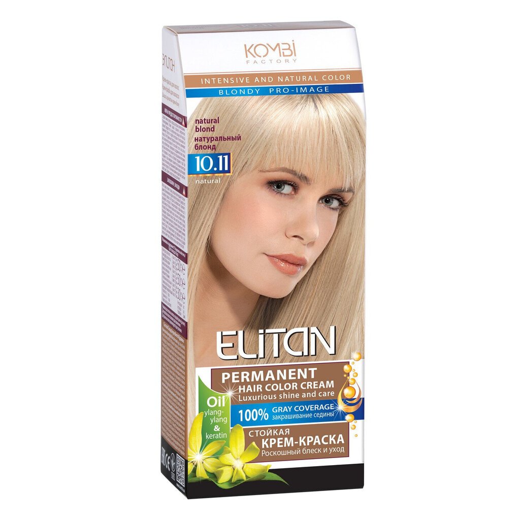 Hiusten väri Elitan väri 10.11 Natural Blond hinta ja tiedot | Hiusvärit | hobbyhall.fi