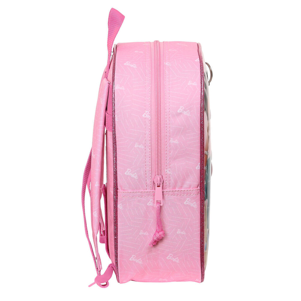 Reppu Barbie Girl, vaaleanpunainen, 22 x 27 x 10 cm hinta ja tiedot | Koulureput ja -laukut | hobbyhall.fi