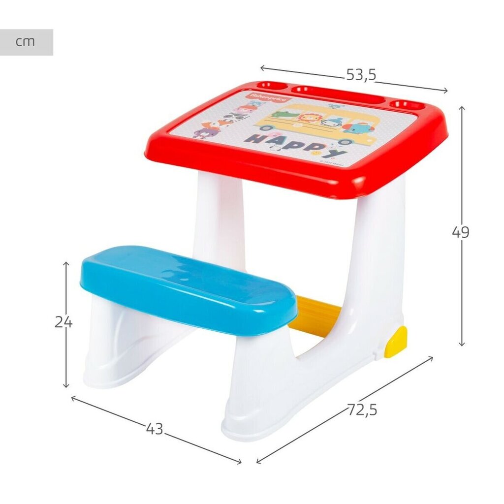 Piirustuspöytä Fisher Price 53,5 x 49 x 72,5 cm hinta ja tiedot | Taide- ja askartelutarvikkeet | hobbyhall.fi