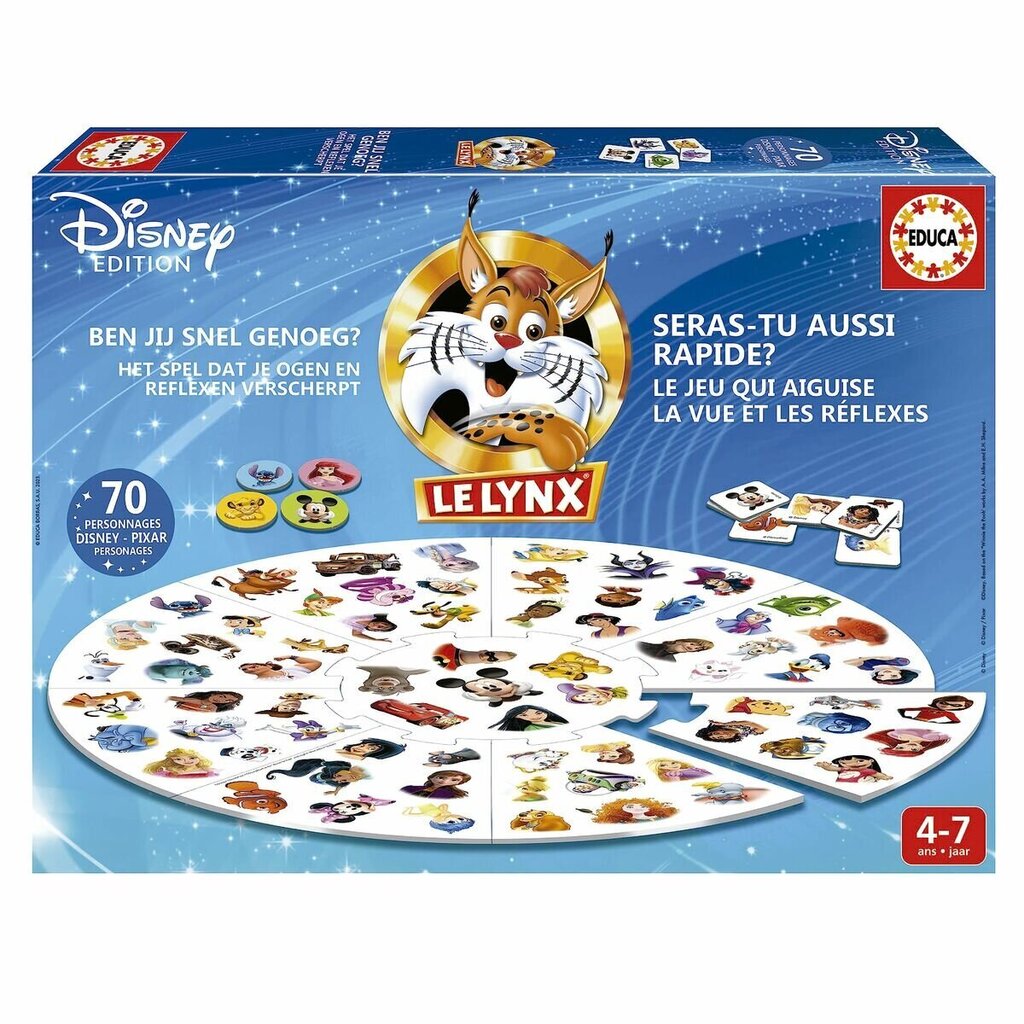 Lautapeli Educa Disney Lynx (ranskankielinen) hinta ja tiedot | Lautapelit ja älypelit | hobbyhall.fi