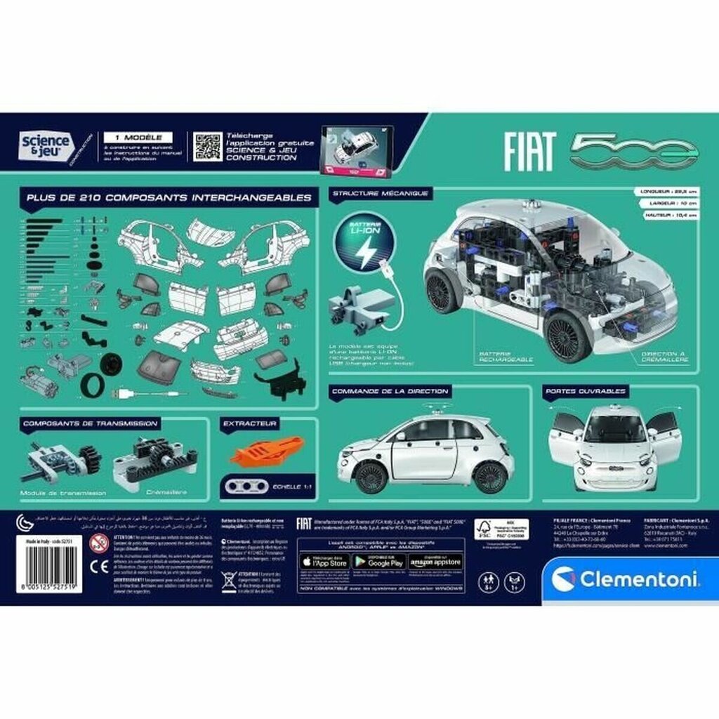 Rakennussarja Clementoni Fiat 500 hinta ja tiedot | LEGOT ja rakennuslelut | hobbyhall.fi