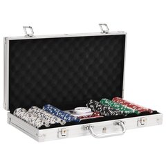 Setti pokerimerkkejä vidaXL, 300 kpl hinta ja tiedot | Korttipelit, pokeri | hobbyhall.fi