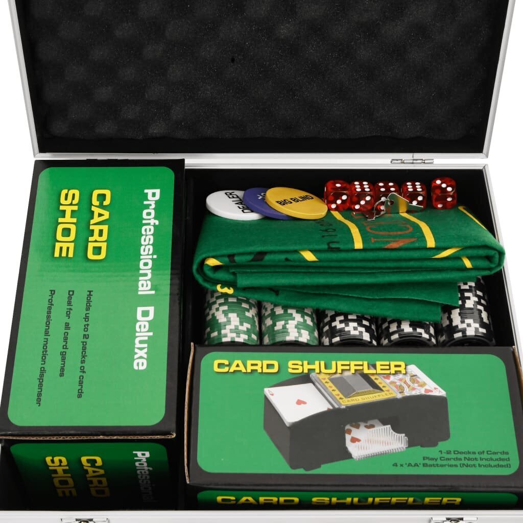 Setti pokerimerkkejä vidaXL, 300 kpl hinta ja tiedot | Korttipelit, pokeri | hobbyhall.fi