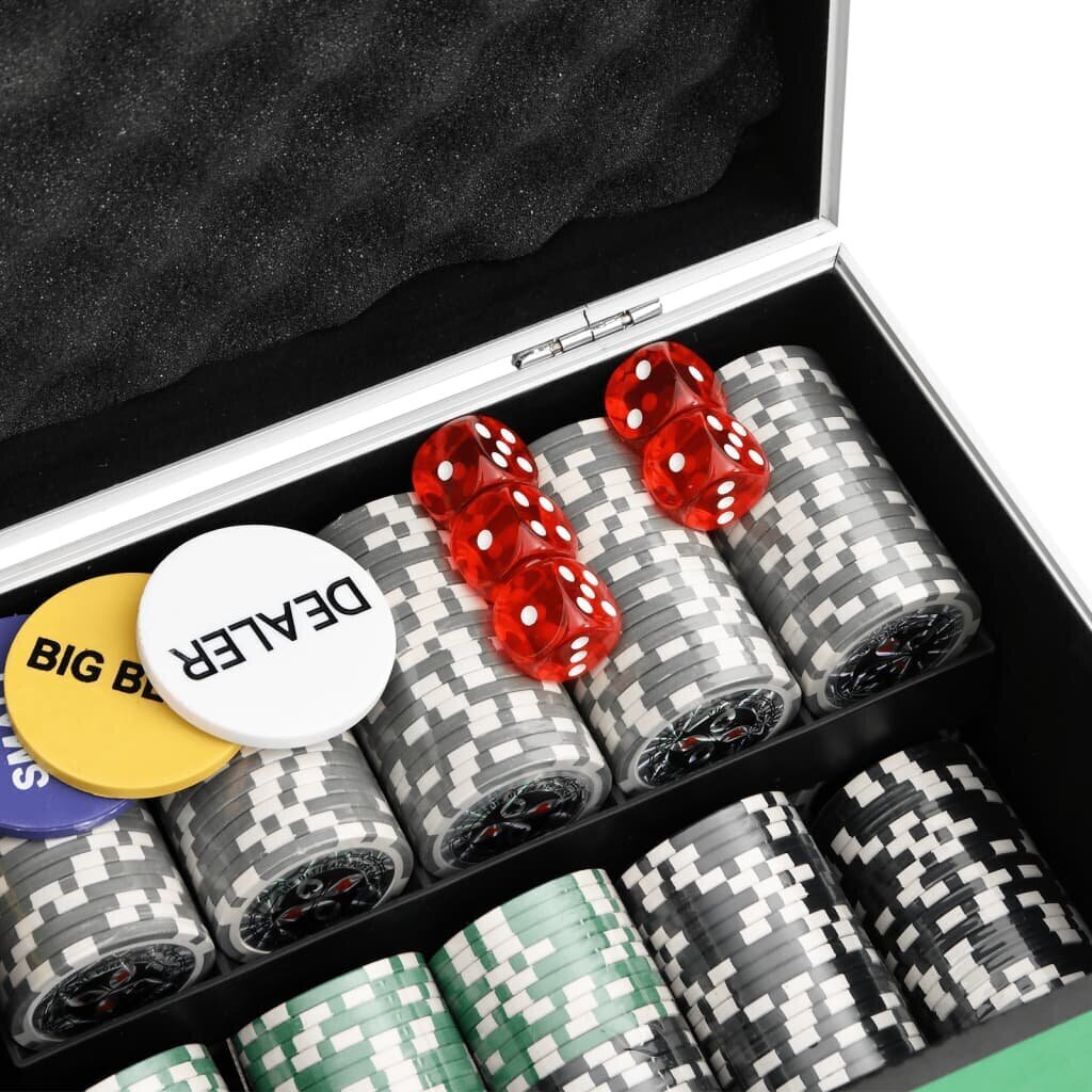 Setti pokerimerkkejä vidaXL, 300 kpl hinta ja tiedot | Korttipelit, pokeri | hobbyhall.fi