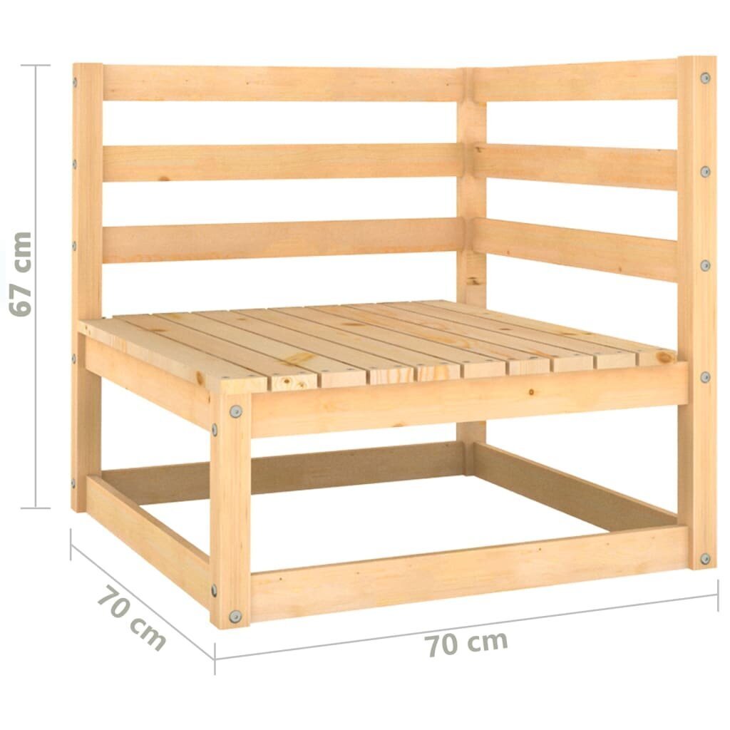 Puutarhakalusteet, 5 kpl, ruskea hinta ja tiedot | Puutarhakalusteet | hobbyhall.fi