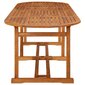 Puutarha ruokapöytä, 280x90x75 cm, ruskea hinta ja tiedot | Puutarhapöydät | hobbyhall.fi