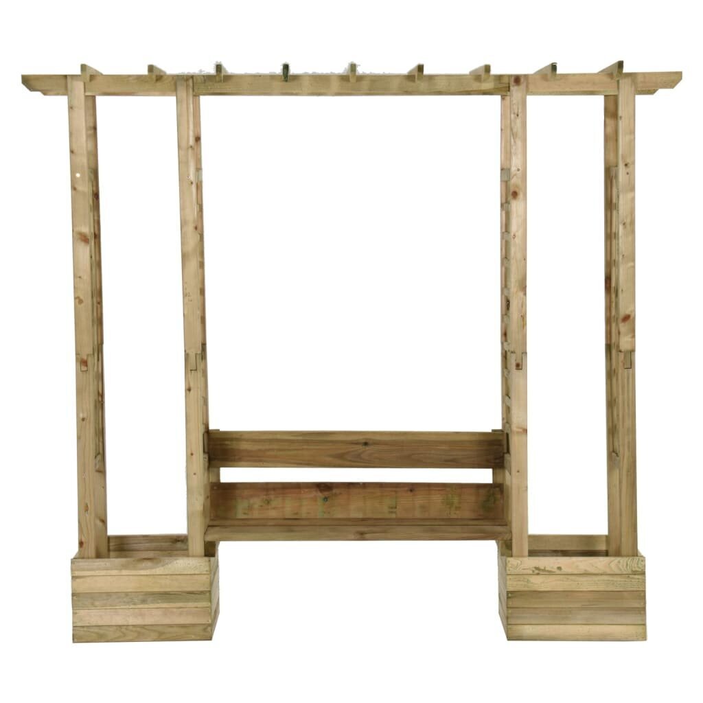 Puutarhapergola penkki ja sängyt, beige hinta ja tiedot | Puutarhapenkit | hobbyhall.fi