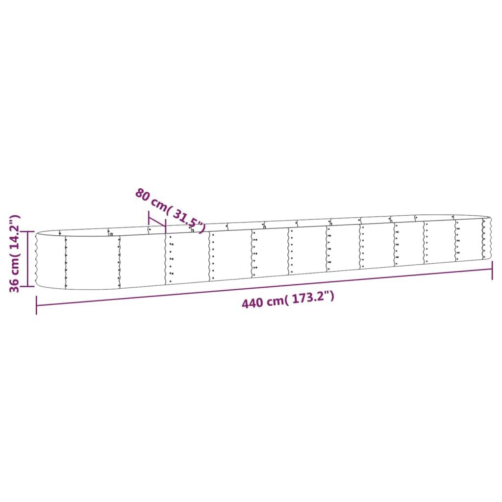 Puutarhasänky 36 cm hinta ja tiedot | Istutusruukut ja minikasvihuoneet | hobbyhall.fi