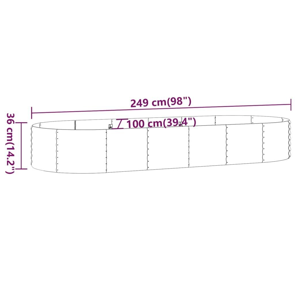 Puutarhasänky 36 cm hinta ja tiedot | Kukkalaatikot | hobbyhall.fi