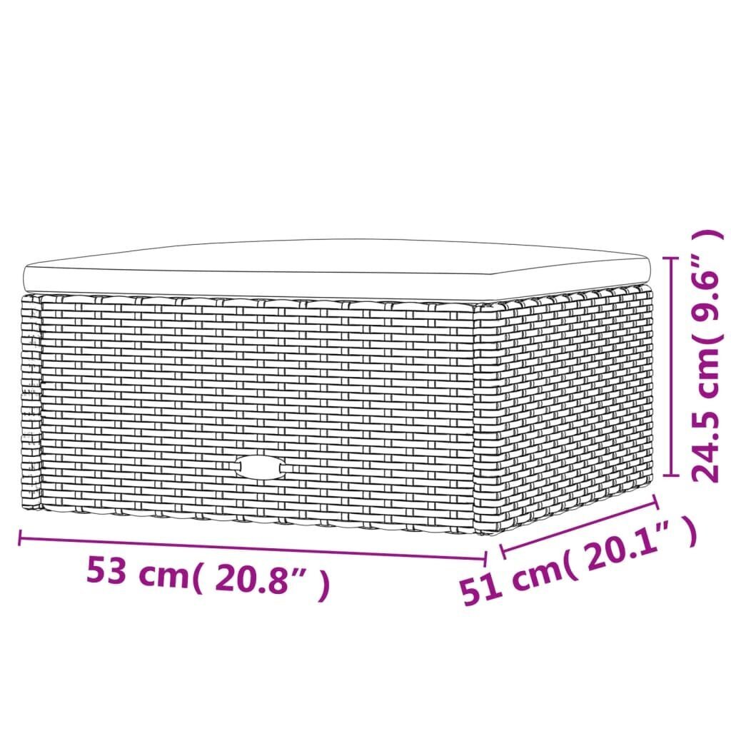 Puutarhajakkara vidaXL, musta hinta ja tiedot | Puutarhatuolit | hobbyhall.fi