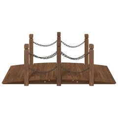 Puutarhasilta ketjuilla vidaXL, 150x67x56 cm hinta ja tiedot | Puutarhakoristeet | hobbyhall.fi