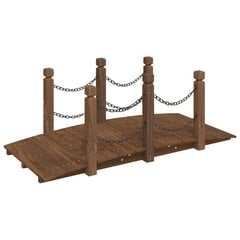 Puutarhasilta ketjuilla vidaXL, 150x67x56 cm hinta ja tiedot | Puutarhakoristeet | hobbyhall.fi