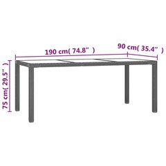 Puutarhasetti tyynyillä, 9 osaa, musta, polyrottinki hinta ja tiedot | Puutarhakalusteet | hobbyhall.fi