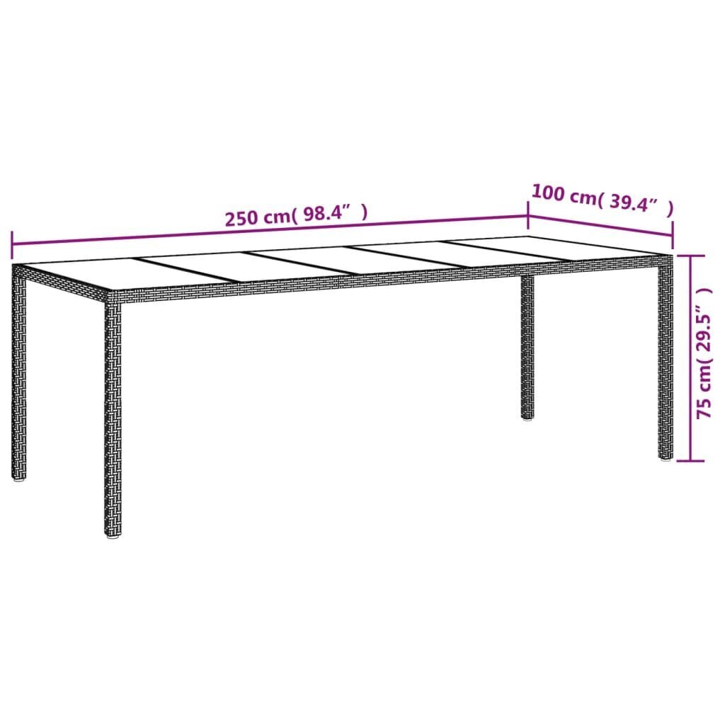 Puutarhasetti tyynyillä vidaXL, musta hinta ja tiedot | Puutarhakalusteet | hobbyhall.fi