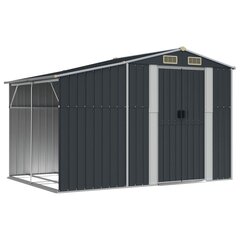 Puutarhavaja vidaXL, harmaa, 277x192,5x179cm hinta ja tiedot | Piharakennukset | hobbyhall.fi