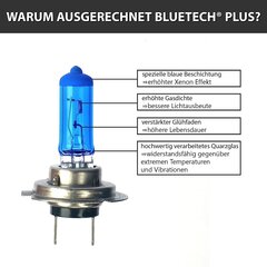 Bluetech 2x Plus H7 55W 9500K Xenon Effect STVZO -hyväksynnän ja Super Xenon Effect -sovelluksen avulla hinta ja tiedot | Polttimot | hobbyhall.fi