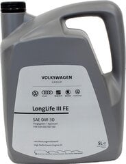 Volkswagen 5L Longlife III Longlife3 SAE 0W30 NORM 50400 50700 ÖL GS55545M4EUR hinta ja tiedot | Moottoriöljyt | hobbyhall.fi