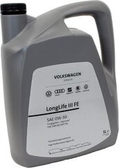 Volkswagen 5L Longlife III Longlife3 SAE 0W30 NORM 50400 50700 ÖL GS55545M4EUR hinta ja tiedot | Moottoriöljyt | hobbyhall.fi