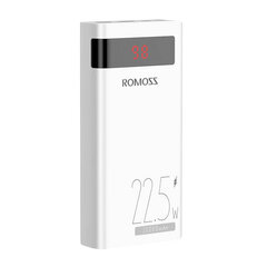 Romoss Powerbank Romoss SENSE8PF 30 000 mAh, 22,5 W (valkoinen) hinta ja tiedot | Sähköautojen lataustarvikkeet | hobbyhall.fi