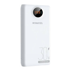 Romoss SW20S Pro Powerbank 20000mAh, 30W (valkoinen) hinta ja tiedot | Sähköautojen lataustarvikkeet | hobbyhall.fi