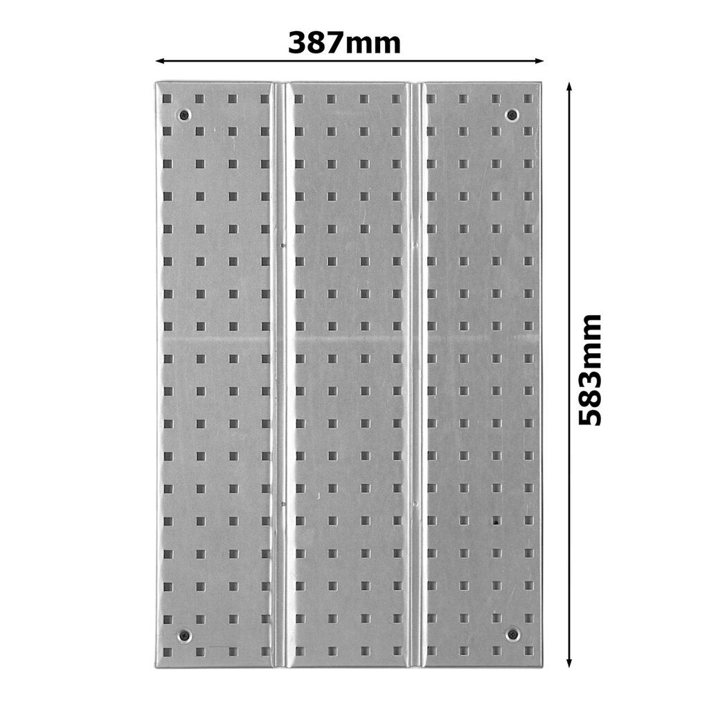 Työkaluseinä Metalli 39x59cm Säilytysjärjestelmä työkalunpitimillä Työkalukoukut Pegboard Workshop Garage Pegboard Power Tools Pegboard Vahva Pegboard Ripustettava hylly Seinäkiinnitys Valmis kokoonpa hinta ja tiedot | Lisätarvikkeet autoiluun | hobbyhall.fi