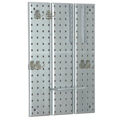 Työkaluseinä Metalli 39x59cm Säilytysjärjestelmä työkalunpitimillä Työkalukoukut Pegboard Workshop Garage Pegboard Power Tools Pegboard Vahva Pegboard Ripustettava hylly Seinäkiinnitys Valmis kokoonpa hinta ja tiedot | Lisätarvikkeet autoiluun | hobbyhall.fi