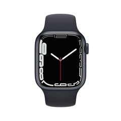 Apple Watch Series 7 (GPS, 41mm) - Midnight Aluminium Case with Midnight Sport Band hinta ja tiedot | Älykellot | hobbyhall.fi