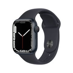 Apple Watch Series 7 (GPS, 41mm) - Midnight Aluminium Case with Midnight Sport Band hinta ja tiedot | Älykellot | hobbyhall.fi