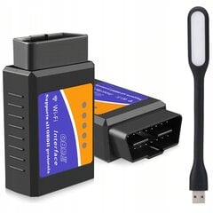 Elm327 Obd2 Obd2 Wifi Pc Android Ios Smart Interface, ME Premium hinta ja tiedot | Lisätarvikkeet autoiluun | hobbyhall.fi