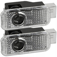 Sarja 2x Led-Valonheittimet Logolla, Audi A3 A4 A5 A6 A8 Q3 Q5 Q7 S-Line, ME Premium hinta ja tiedot | Ajovalot | hobbyhall.fi