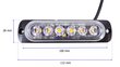 Peruutusvalo 6 LED 12V-24V lamppu, valkoinen hinta ja tiedot | Polttimot | hobbyhall.fi