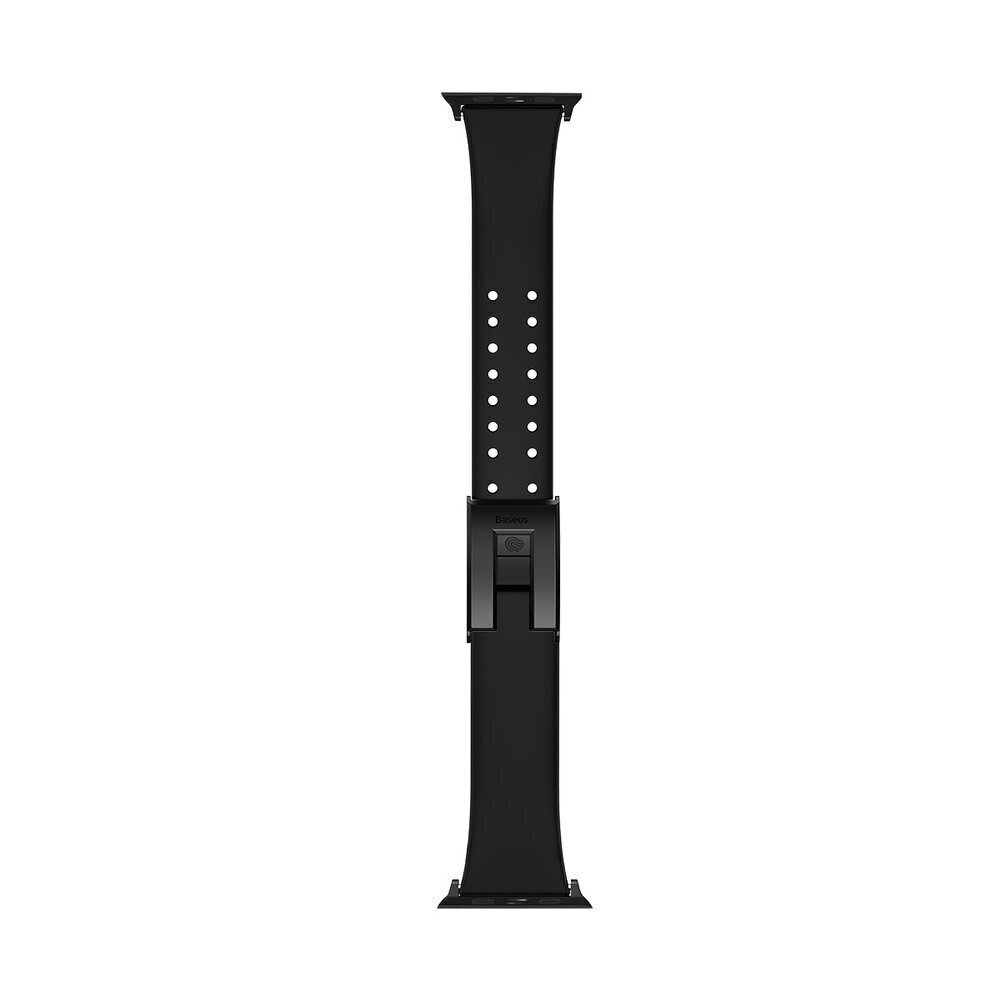 Älykellon hihna Baseus Slip-Thru -kelloille Apple Watch Series 3/4/5/6 / SE 38mm / 40mm, musta hinta ja tiedot | Älykellojen ja aktiivisuusrannekkeiden lisätarvikkeet | hobbyhall.fi