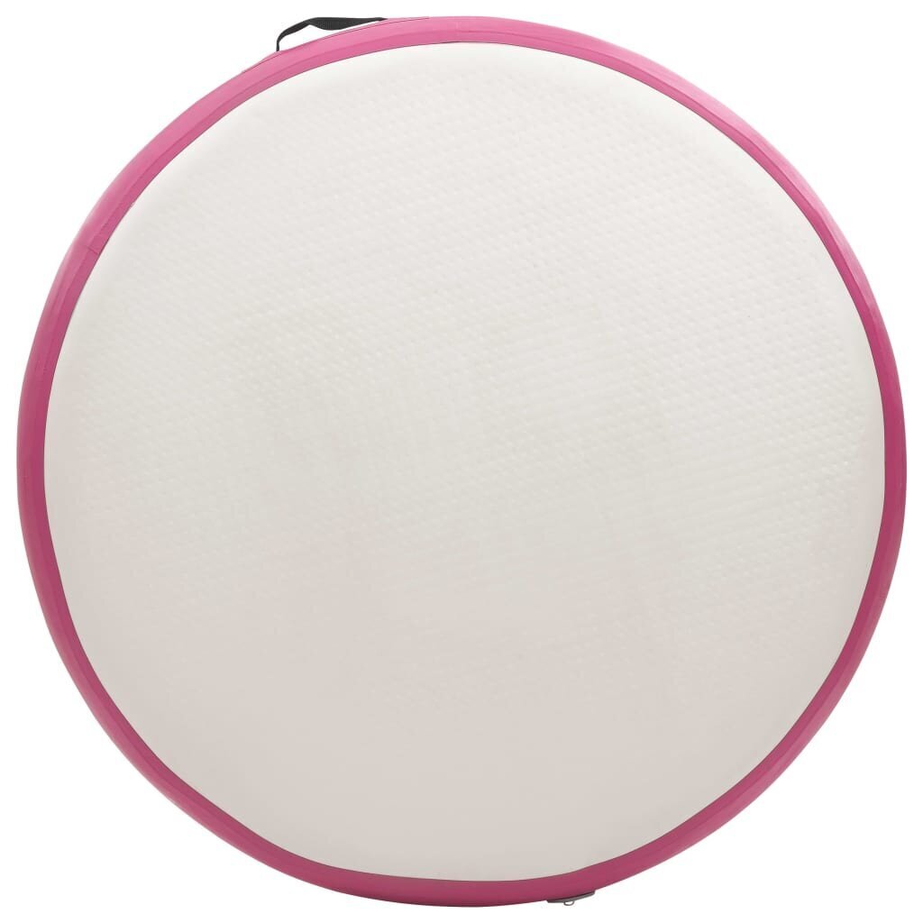 vidaXL Täytettävä voimistelumatto pumpulla 100x100x15 cm PVC pinkki hinta ja tiedot | Joogamatot | hobbyhall.fi