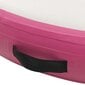 vidaXL Täytettävä voimistelumatto pumpulla 100x100x15 cm PVC pinkki hinta ja tiedot | Joogamatot | hobbyhall.fi