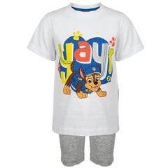 Lasten pyjamat Paw Patrol, valkoinen/harmaa hinta ja tiedot | Poikien kylpytakit ja pyjamat | hobbyhall.fi