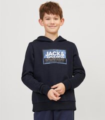 Jack & Jones lasten collegepaita 12254120*02, laivastonsininen 5715514900252 hinta ja tiedot | Poikien puserot, liivit ja jakut | hobbyhall.fi