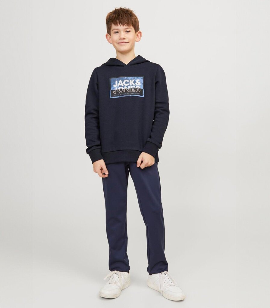 Jack & Jones lasten collegepaita 12254120*02, laivastonsininen 5715514900252 hinta ja tiedot | Poikien puserot, liivit ja jakut | hobbyhall.fi