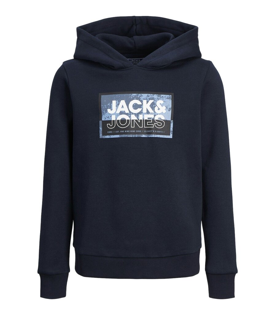 Jack & Jones lasten collegepaita 12254120*02, laivastonsininen 5715514900252 hinta ja tiedot | Poikien puserot, liivit ja jakut | hobbyhall.fi