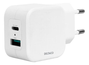 Deltaco USBC-AC149 Dual hinta ja tiedot | Deltaco Puhelimet, älylaitteet ja kamerat | hobbyhall.fi