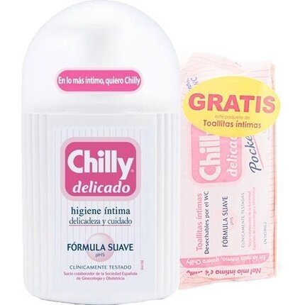 Set Chilly: intiimihygieniapuhdistusaine, 250 ml + intiimihygienian kosteuspyyhkeet, 30 kpl. hinta ja tiedot | Intiimipesutuotteet | hobbyhall.fi