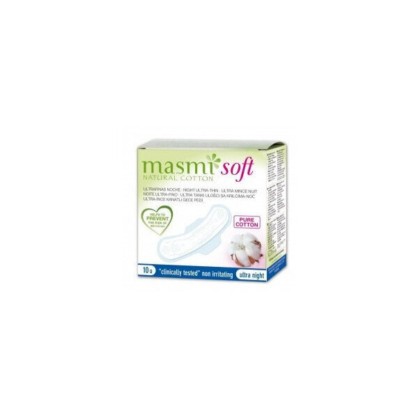 Terveyssiteet Masmi Soft Night Ultra-Thin Pads, 10 kpl hinta ja tiedot | Tamponit ja terveyssiteet | hobbyhall.fi