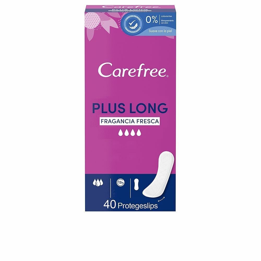 Pehmusteet Carefree Plus Long, 40 kpl hinta ja tiedot | Tamponit ja terveyssiteet | hobbyhall.fi