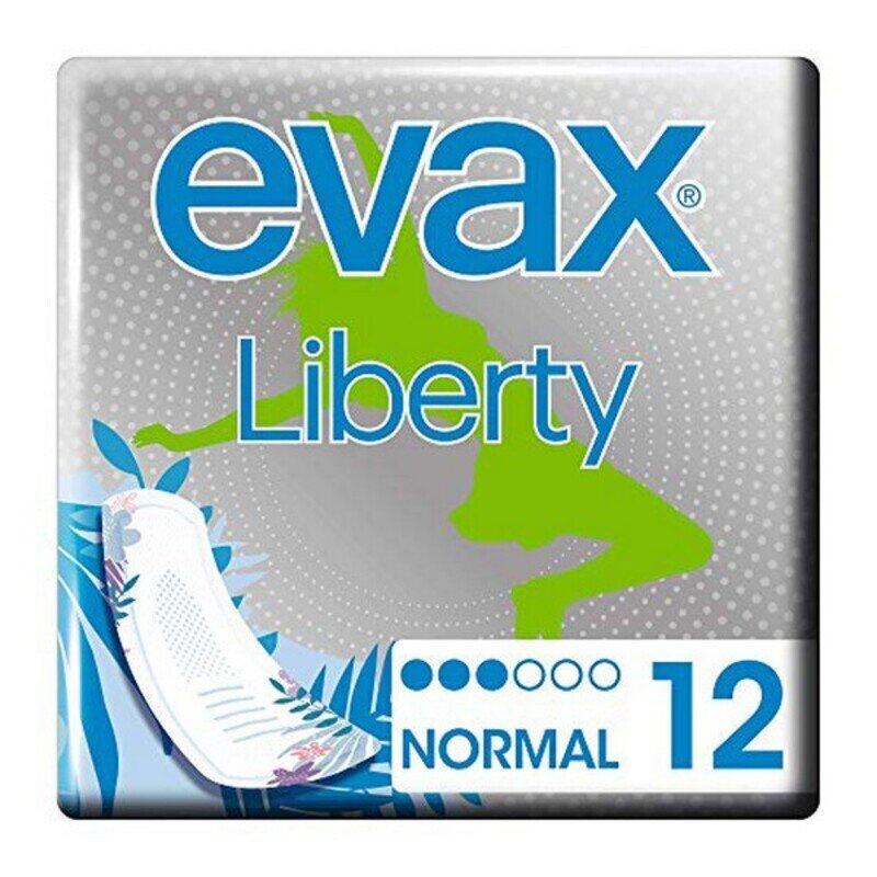 Vakiotyynyt Liberty Evax, 12 kpl hinta ja tiedot | Tamponit ja terveyssiteet | hobbyhall.fi