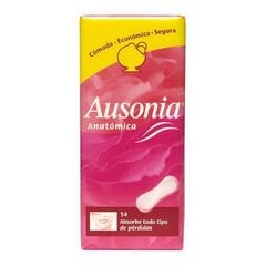 Anatomiset tyynyt Ausonia, 14 kpl hinta ja tiedot | Tamponit ja terveyssiteet | hobbyhall.fi