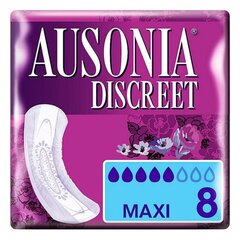 Pehmusteet vuotoja vastaan ​​Discreet Maxi Ausonia, 8 kpl hinta ja tiedot | Tamponit ja terveyssiteet | hobbyhall.fi