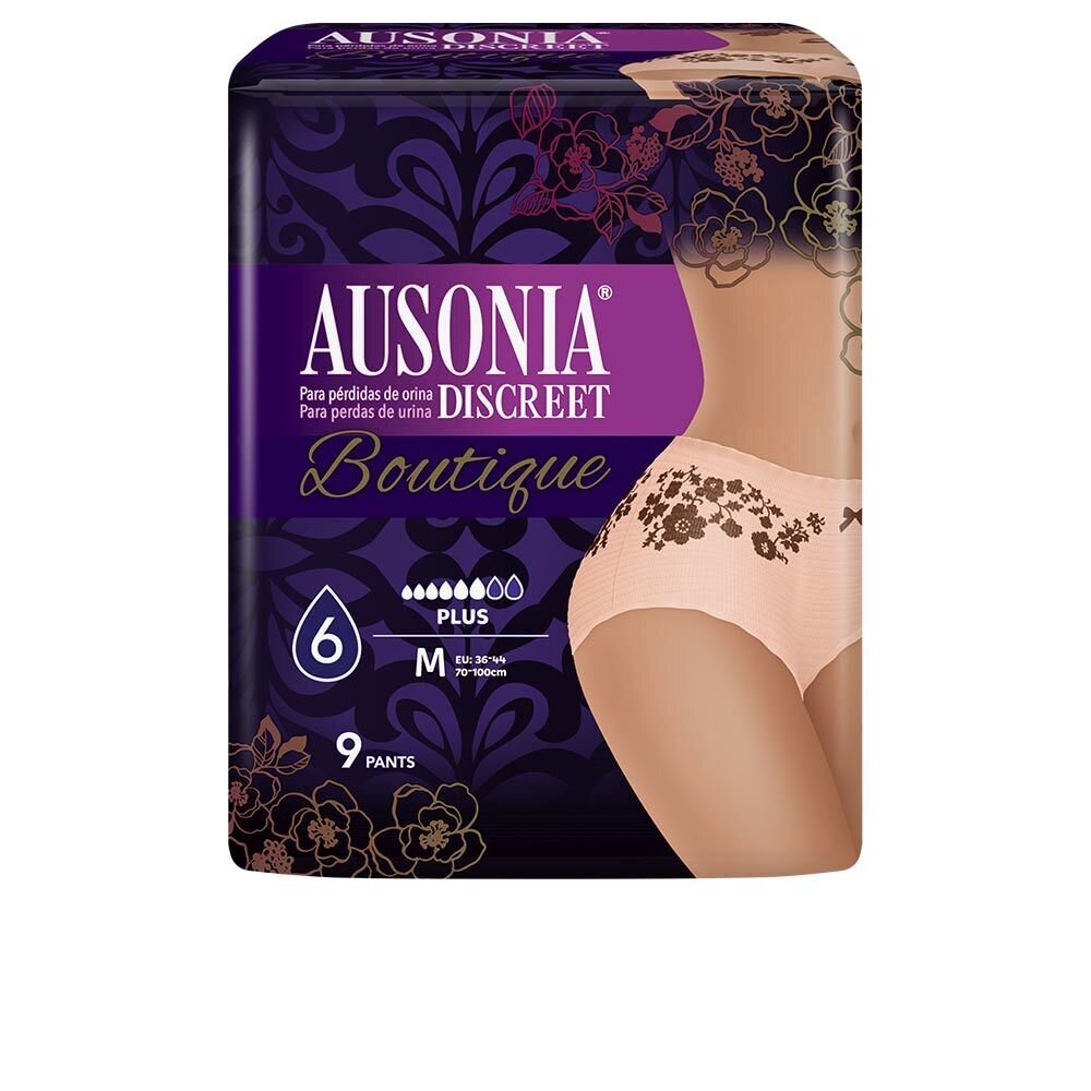 Pehmusteet vuotoja vastaan ​​Ausonia Discreet Boutique M, 9 kpl hinta ja tiedot | Tamponit ja terveyssiteet | hobbyhall.fi